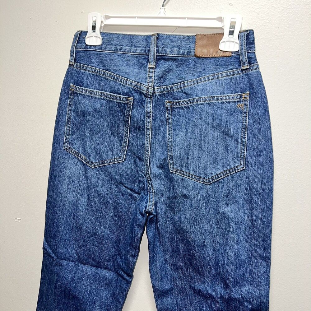 Madewell Jeans The Perfect Vintage AF692 Sz 26 Metallic Tuxedo Stripe High Rise - Picture 5 of 6